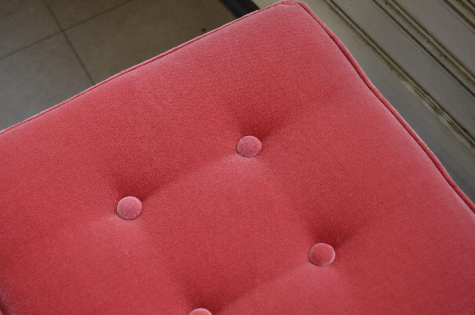 Sofa.com Buttons Short Stool in Matt Velvet Butterscotch Yellow Velvet ...