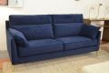 Navy blue large sofa, 4 seater grand sofa in blue, ex display John Lewis outlet shop