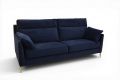 designer sofas blue velvet; ex display John Lewis sofa outlet