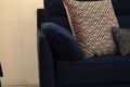 Navy blue large sofa, 4 seater grand sofa in blue, ex display John Lewis outlet shop