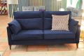 Navy blue large sofa, 3 seater sofa in blue, ex display John Lewis outlet shop