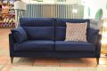 Navy blue large sofa, 3 seater sofa in blue, ex display John Lewis outlet shop