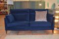 Navy blue large sofa, 3 seater sofa in blue, ex display John Lewis outlet shop