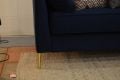 Navy blue large sofa, 4 seater grand sofa in blue, ex display John Lewis outlet shop