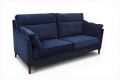 designer sofas blue velvet; ex display John Lewis sofa outlet