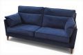 designer sofas blue velvet; ex display John Lewis sofa outlet