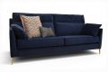 designer sofas blue velvet; ex display John Lewis sofa outlet