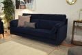 Navy blue large sofa, 4 seater grand sofa in blue, ex display John Lewis outlet shop