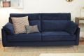 Navy blue large sofa, 4 seater grand sofa in blue, ex display John Lewis outlet shop