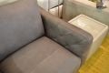 Ares Armchair in Grey Italian Leather Vintage Effect Aniline Leather