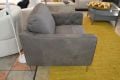 Italia Living Ares Armchair; grey Italian leather chair ex display outlet