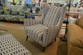 Whitemeadow Atelier accent chair and footstool, discount arm chair outlet shop