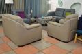 Italia Living Avola Italian Leather Suite Large three piece sofa set discount sofa outlet