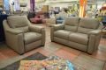 Italia Living Avola Italian Leather Suite Large three piece sofa set discount sofa outlet