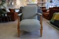 fireside chair UK, art deco accent chair, green bedroom chair