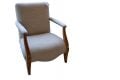 fireside chair UK, art deco accent chair, beige bedroom chair