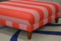 Joules pink stripe footstool Chorley