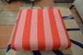 Joules pink stripe footstool Chorley