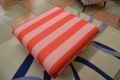 Joules pink stripe footstool Chorley