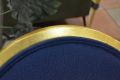 Louis XVI accent chairs, Gold metallic wooden accent chairs, Clearance accent chairs pair