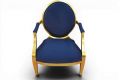 Louis XVI accent chairs, Gold metallic wooden accent chairs, Clearance accent chairs pair