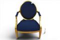 Louis XVI accent chairs, Gold metallic wooden accent chairs, Clearance accent chairs pair