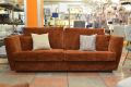 Bramhall 4 Seater Sofa in Rust Chenille Fabric
