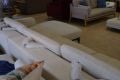 Danetti Colton Right Hand Chaise Sofa Ivory Chenille Fabric; Ex display Danetti sofas