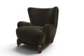 Ex display Danetti armchair, Danetti Harlan dark chocolate velvet accent chair, Danetti outlet Lancashire