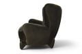Ex display Danetti armchair, Danetti Harlan dark chocolate velvet accent chair, Danetti outlet Lancashire