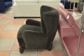 Ex display Danetti armchair, Danetti Harlan dark chocolate velvet accent chair, Danetti outlet Lancashire