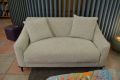 Julep Two Piece Suite 3 + 2 Sofa Set in Grey Fleck Fabric - Retro High Seat Couches