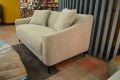 Julep Two Piece Suite 3 + 2 Sofa Set in Grey Fleck Fabric - Retro High Seat Couches