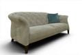 Danetti Luxe grey fabric 2 seater sofa; Danetti sofas clearance outlet shop