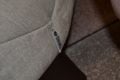 Luxe 2 Seater Sofa in Pale Grey Fabric Medium Quilted Chesterfield Settee