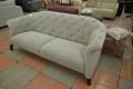 Danetti Luxe grey fabric 2 seater sofa; Danetti sofas clearance outlet shop