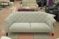 Danetti Luxe grey fabric 2 seater sofa; Danetti sofas clearance outlet shop