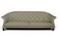 Danetti Luxe Grey Leather 3 Seater Sofa, Danetti outlet sofa shop