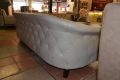 Danetti Luxe Grey Leather 3 Seater Sofa, Danetti outlet sofa shop