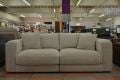 Danetti Lynetta 3 seater sofa in Chunky Weave fabric; ex display Danetti sofas outlet Lancashire
