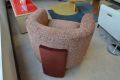 Danetti Miles Chair Toffee Red; Ex display tub chair; armchairs clearance outlet