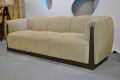 Danetti Teagan 3 Seater Sofa in Champagne Velvet Fabric, ex-display Danetti sofas, sofa outlet Manchester