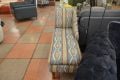 Ikat chaise longue; colourful chaise long