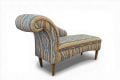 Ikat chaise longue; colourful chaise long