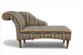Ikat chaise longue; colourful chaise long