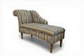 Ikat chaise longue; colourful chaise long