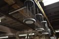 EX DISPLAY Circolo Black 3 Light Pendant Ceiling Light with Built-in LED Lamps