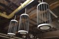 EX DISPLAY Circolo Black 3 Light Pendant Ceiling Light with Built-in LED Lamps