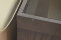 Egerton Console Table Low Shelving Unit Grey Gloss Finish - Slight Second