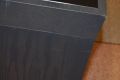 Egerton Console Table Low Shelving Unit Grey Gloss Finish - Slight Second